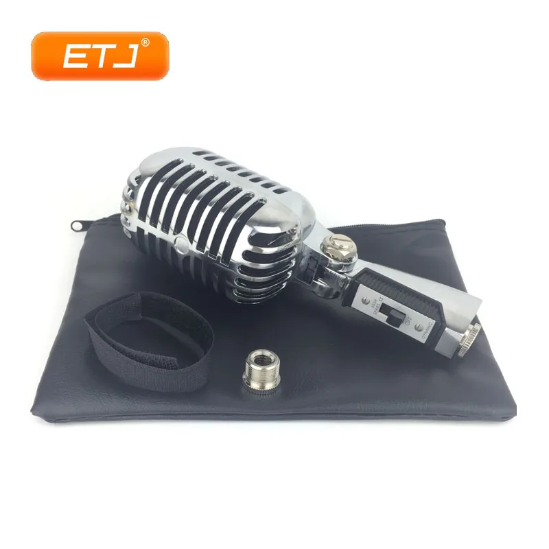 

Vocal Karaoke Dynamic Retro Microphone 55SH Silver Metal Plating KTV Top Quality Microphones 55SH II