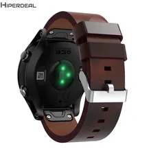 Hiperdeal Новое поступление года Роскошные искусственная кожа Замена 215 мм браслет ремешок для Garmin Forerunner 935 часы se28a
