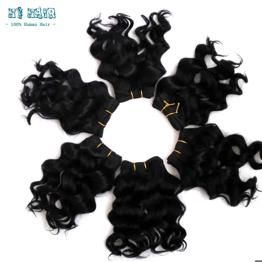 Cheap Bresilien Short Hair Weaving Bump Hair 6pcs Short Hair Weave