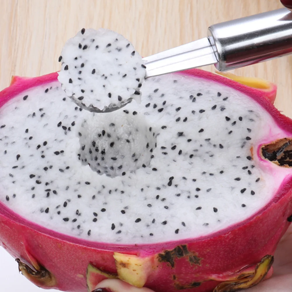 

Double-end Scoop Fruit Digging Spoons Stainless Steel Dual Kitchen Supplies Accessories Tools Melon Baller Ice Cream Scoop