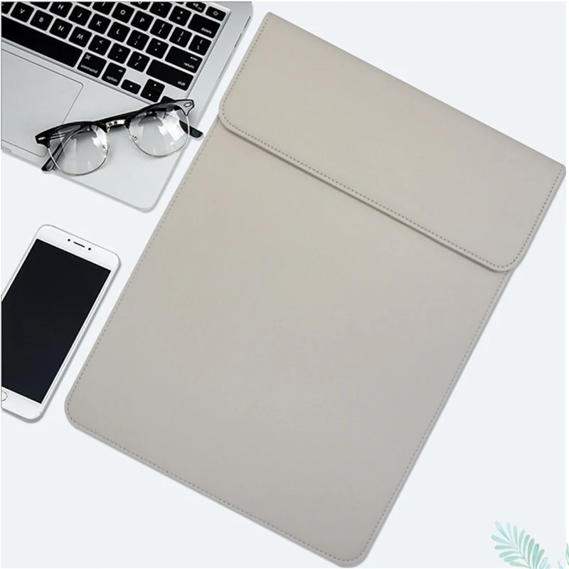 

PU Leather Hasp Sleeve Laptop Bag 15.6 For Macbook Air 13 Case Pro Retina 11 12 14 15 For Xiaomi Surface Women Men Notebook Bags