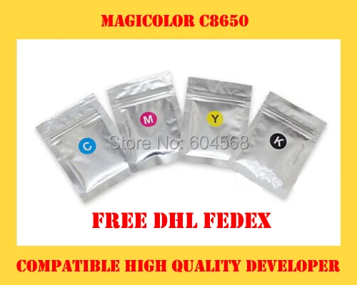 High quality developer powder compatible for Konica Minolta magicolor c8650 Free Shipping DHL FEDEX