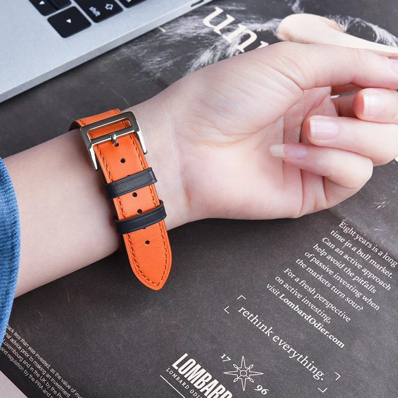 Кожаный ремешок для Apple watch band 4 44 мм 40 мм iwatch band 42 мм 38 мм браслет с пряжкой для Apple watch 4 3 21
