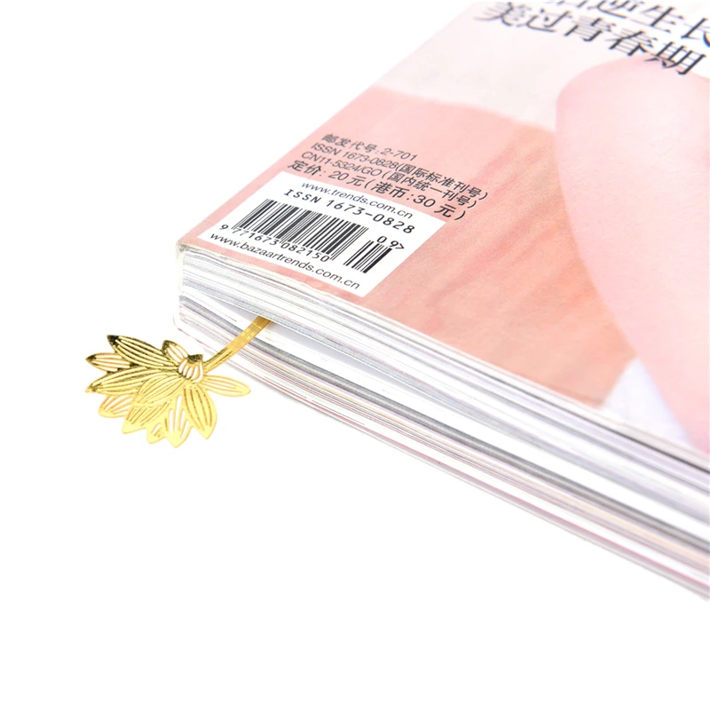 3 шт Закладка Kawaii лист книги маркеры Винтаж металлические золотистые закладки для книг канцелярские подарок, школьные принадлежности