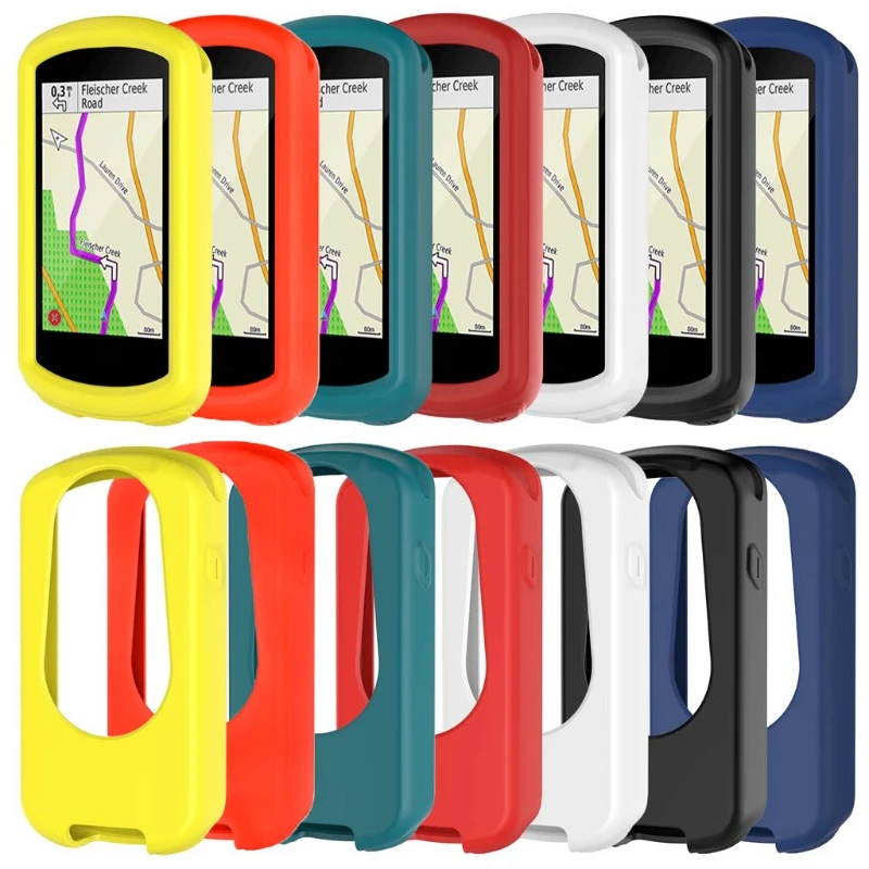 Разноцветный силиконовый чехол накладка для велосипедного компьютера Garmin Edge 1030