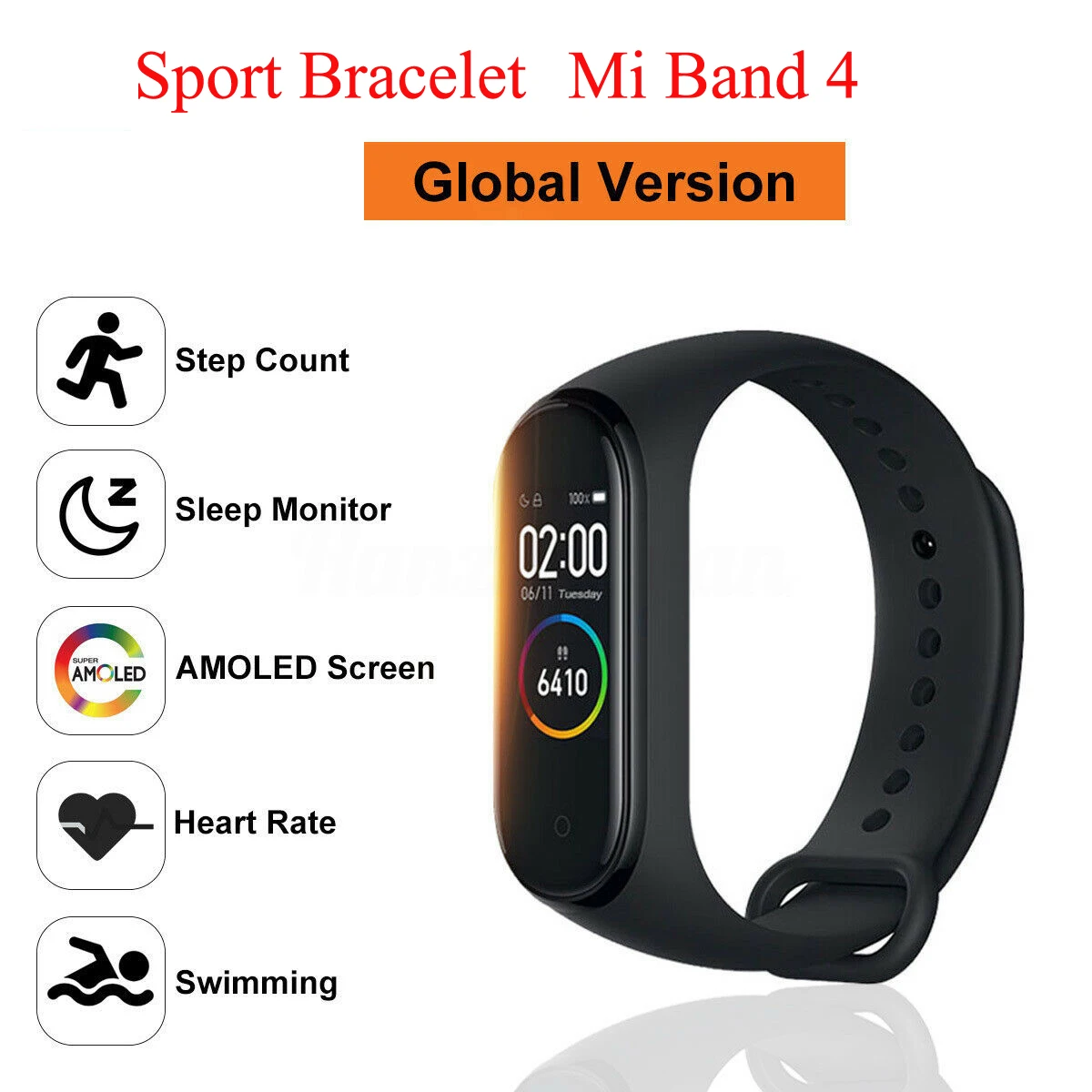  Mi Band 4 спортивный браслет часы