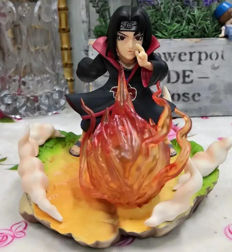 

Naruto Figure Toys anime figure Uchiha Itachi with Fireball collection Toy free shipping