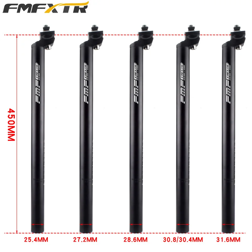 

Metal Bicycle Seatpost MTB Road Mountain Bike Aluminum Seat Post Seat Tube 27.2/18.6/30.4mm*350/450mm Bicycle Parts