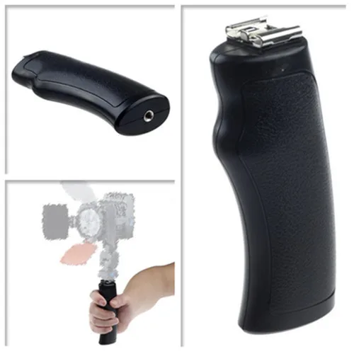LED Flash Light Bracket Hot Shoe Mount Handle Grip for DSLR DV Camera Camcorder