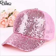 Новые популярные сетки летние женские шапки Snapback cap Женские капор с пайетками верхняя бейсболка, кепка для защиты от солнца кепка для женщин gorras de beisbol Cool