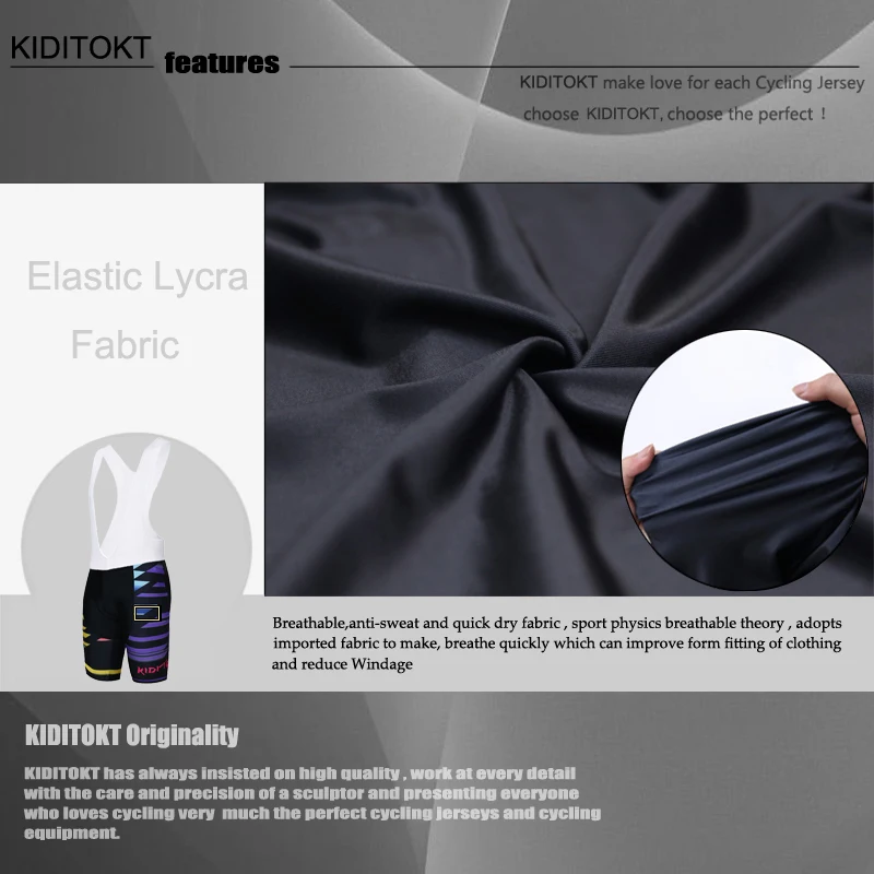 KIDITOKT الدراجات جيرسي مجموعة 2019 الصيف الرجال الدراجات سباق غطاء دراجة دعوى سريعة الجافة دراجة هوائية جبلية Sportwears دعوى