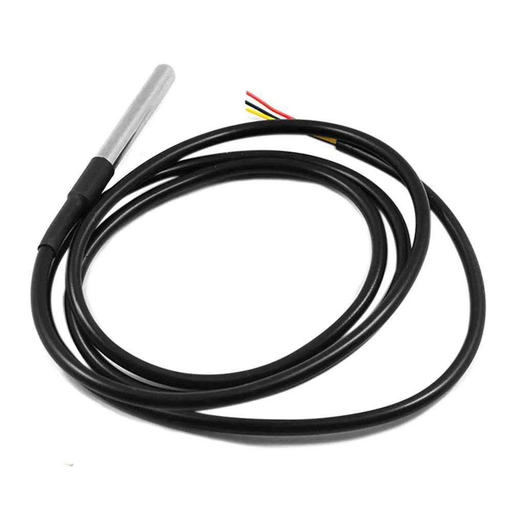 Langsung Tahan Air DS18B20 Digital Temperature Sensor Probe Maxim Chip