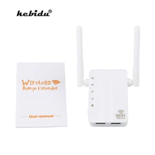 Kebidu мини N300 300 Мбит/с Wi-Fi ретранслятор маршрутизатор Точка доступа WiFi расширитель диапазона с 2 внешними антеннами поддержка WPS защита