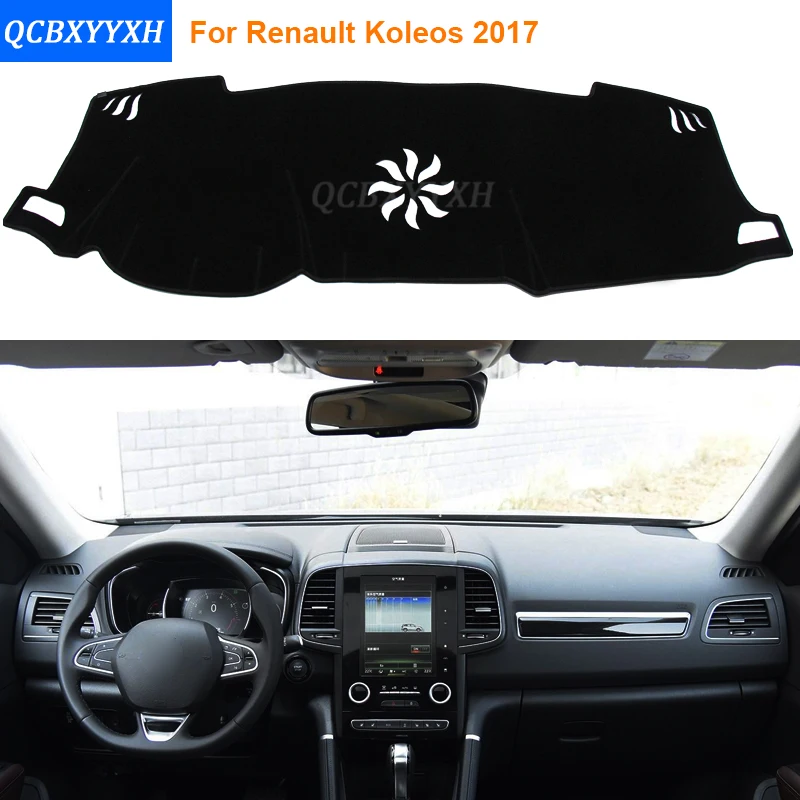 

Car Styling Polyester Dashboard Protective Mat Shade Cushion Photophobism Pad Internal Carpet For Renault Koleos 2017