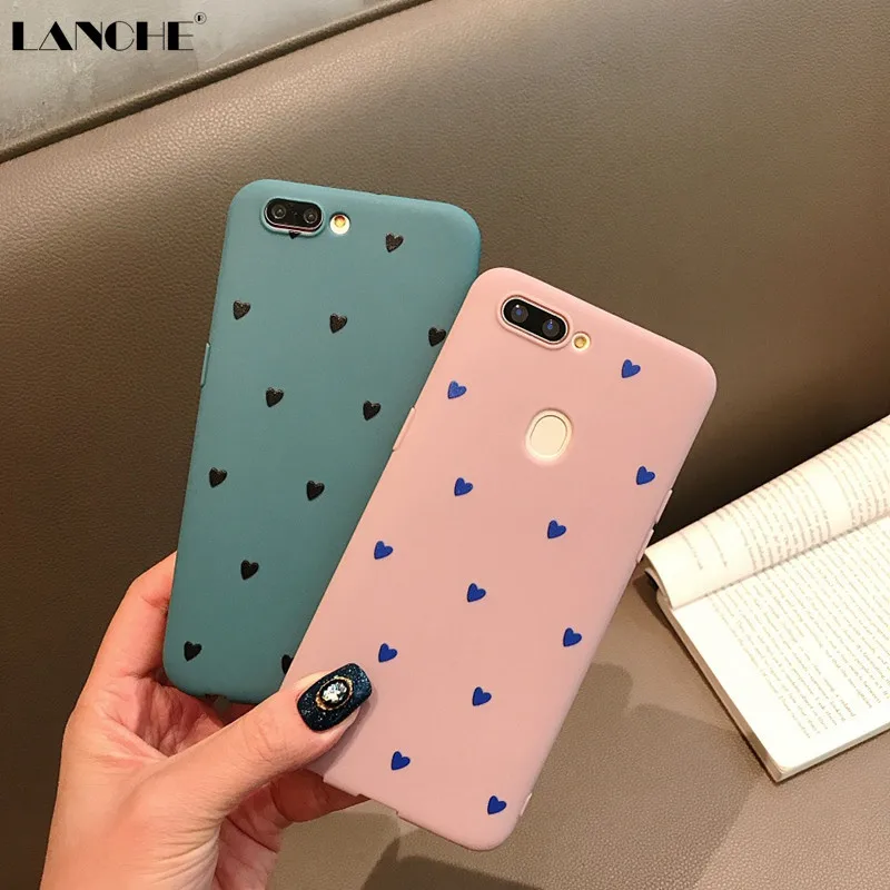 

LANCHE Soft Silicone Phone Case For iPhone X XS Max XR Case For iPhone 6 6s 7 8 Plus TPU Heart Mobile Phone Cover Coque Capa