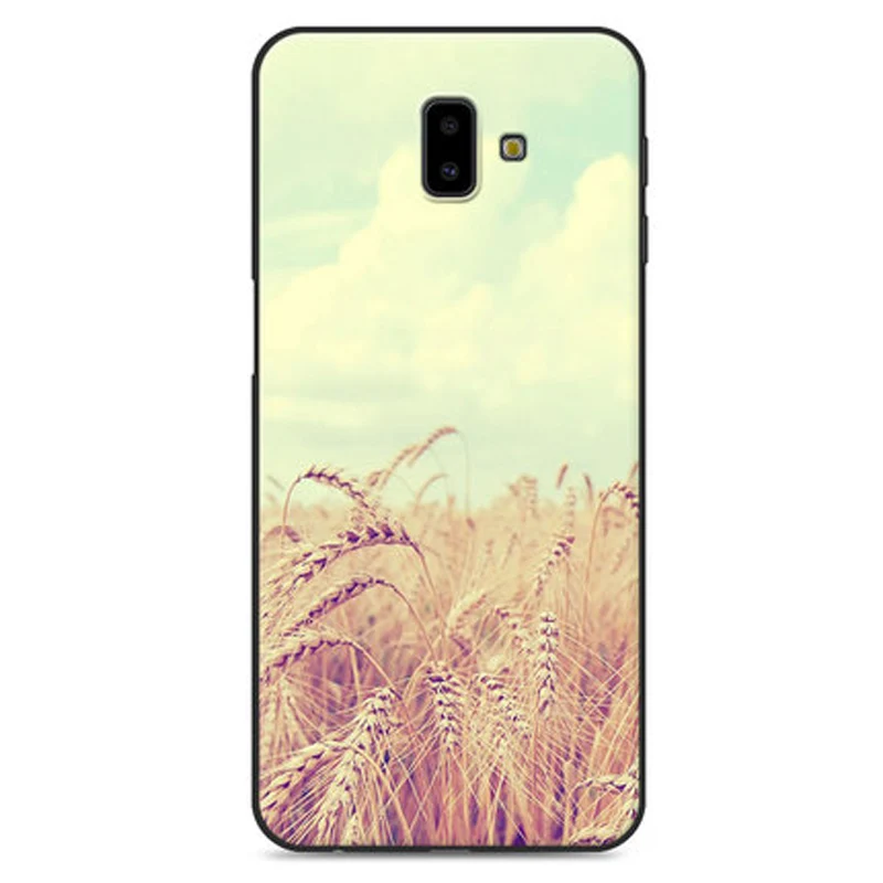 Для samsung galaxy J6 плюс Чехол-бумажник в стиле кантри Мягкий силиконовый чехол для телефона для samsung J6plus крышка J6+ защитный чехол на застежке