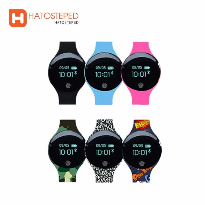 HATOSTEPED Smart Watch Waterproof Sports Record Smartwatch Big Touch Screen OLED Women Bluetooth Wristband For Ios Android