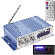 Лидер продаж HY-502 усилители USB FM аудио стерео усилитель радио MP3 Динамик светодиодный Hi-Fi 2 канальный цифровой Дисплей Мощность плеер