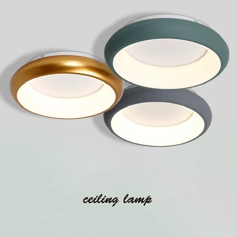 

Green/Grey/White/Black acrylic modern led Chandelier for living room bedroom lamparas de techo colgante Round ceiling Chandelier
