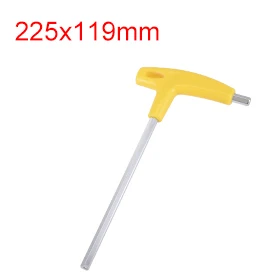 

UXCELL Newest 1Pcs S2 Alloy Steel 8mm / 10mm Metric T-Handle Hex Key Wrench Spanner