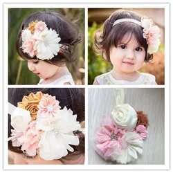 Girls Flower Lace Rhinestone Headband Girl Cute Elastic Hair Band Kids Hair Accessories Head Bands For Hair Styling Tools Girls Flower Lace Rhinestone Headband Girl Cute Elastic Hair Band Kids Hair Accessories Head Bands For Hair Styling Tools