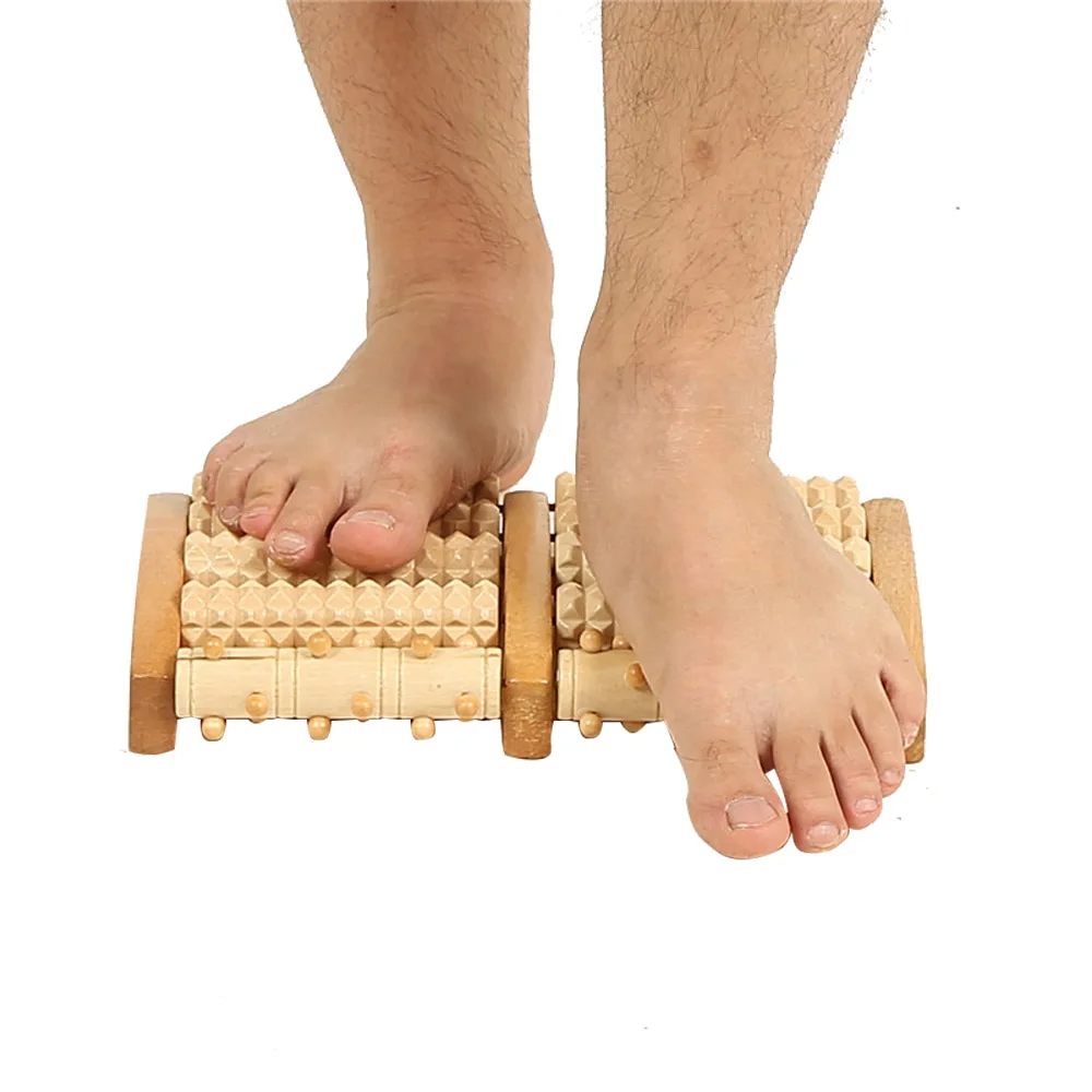 Спа для ног деревянный роликовый массажер стоп подошвенного фасцита ног|wooden foot