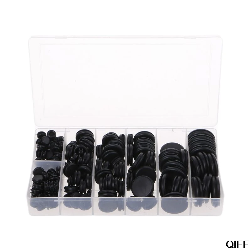 Rubber Grommets Assortment Electrical Wire Gasket Kit Firewall Hole Plug 170pcs