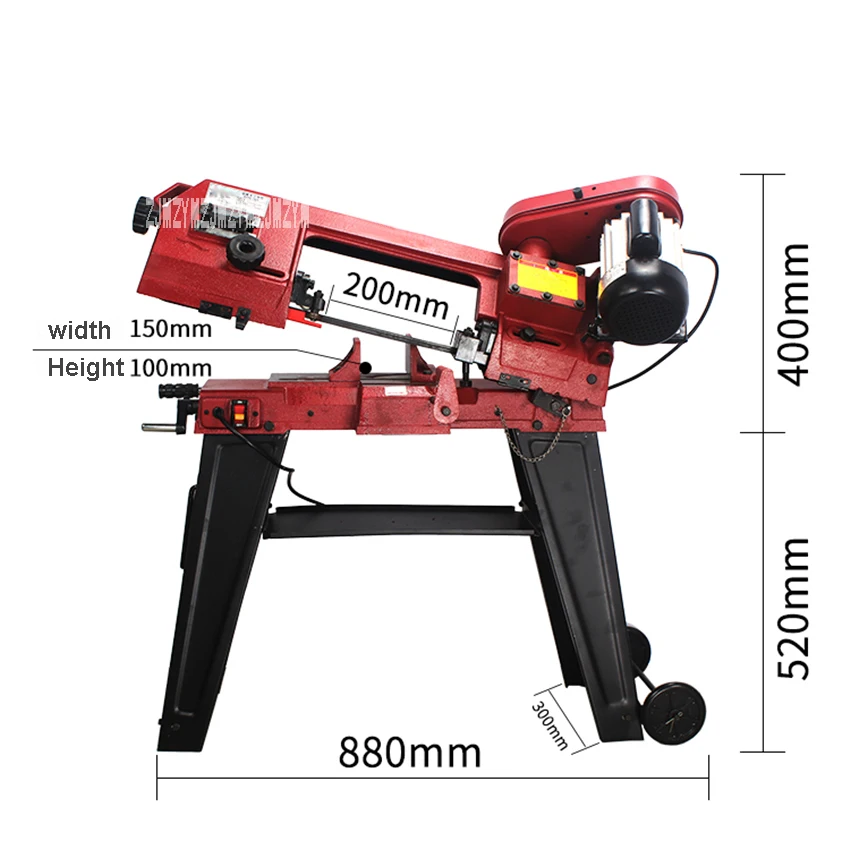GFW5012 Vertical Metal Band Saw machine Metal/Wood Band Sawing Machine Woodworking Band Saw Cutting Machine 220V 750W 1380r/min GFW5012 Vertical Metal Band Saw machine Metal/Wood Band Sawing Machine Woodworking Band Saw Cutting Machine 220V 750W 1380r/min