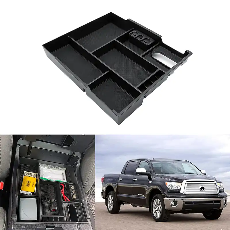 Wivarra Caja de Almacenamiento Lateral de la Consola Central del Coche Organizador Caja de Almacenamiento del Espacio del Asiento para Tesla Model 3 2017-2020