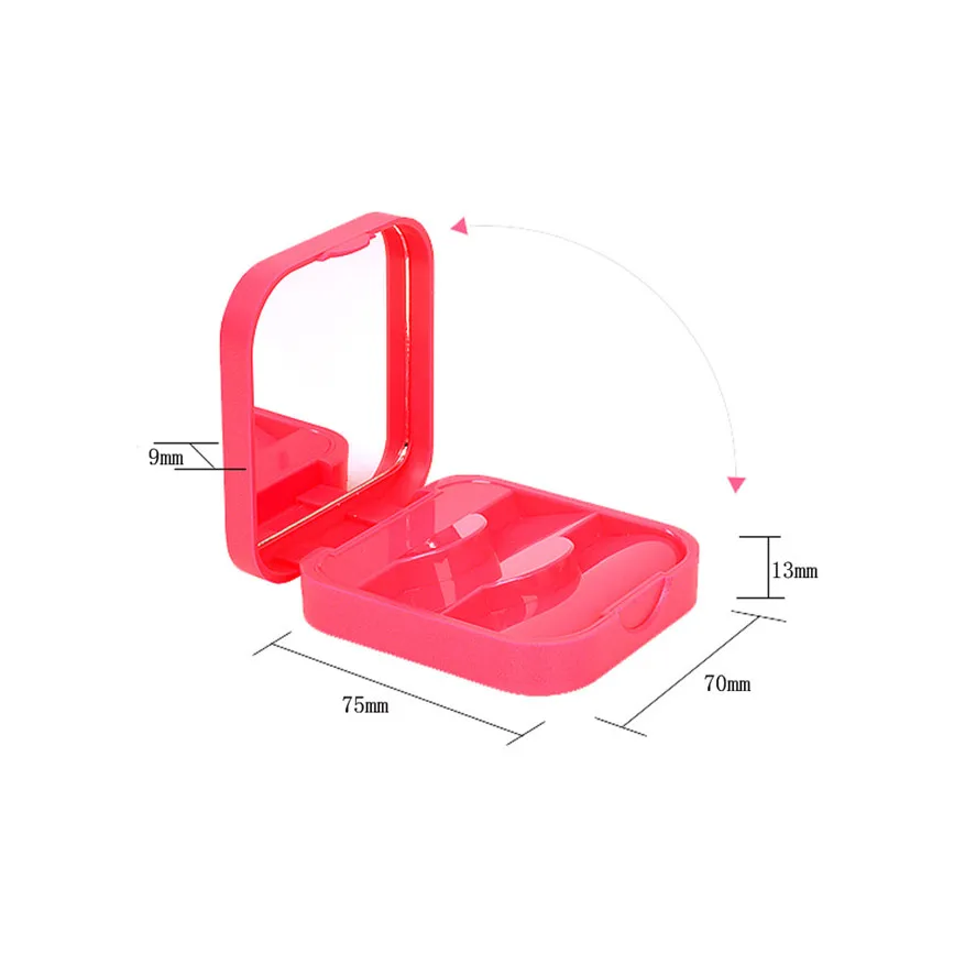 Бренд 1 шт. практичный акриловый милый фальшивый футляр для ресниц коробка высокого качества макияж косметический зеркальный кейс Органайзер