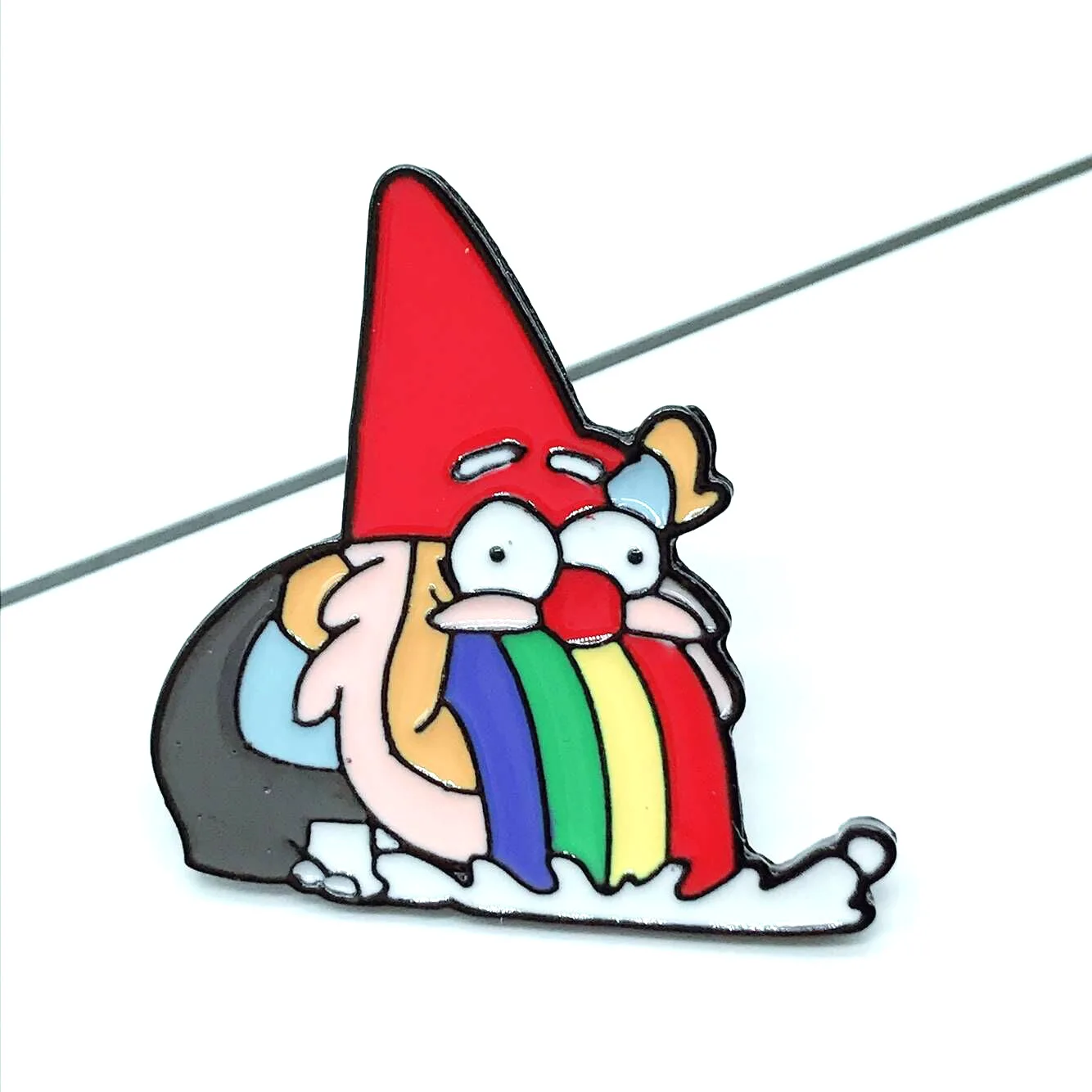 

Cute Cartoon Badges Santa Claus Brooch Rainbow Tongue Funny Pins Enamel Pin Jewelry Brooches for Women Jackets Collar Badge Gift
