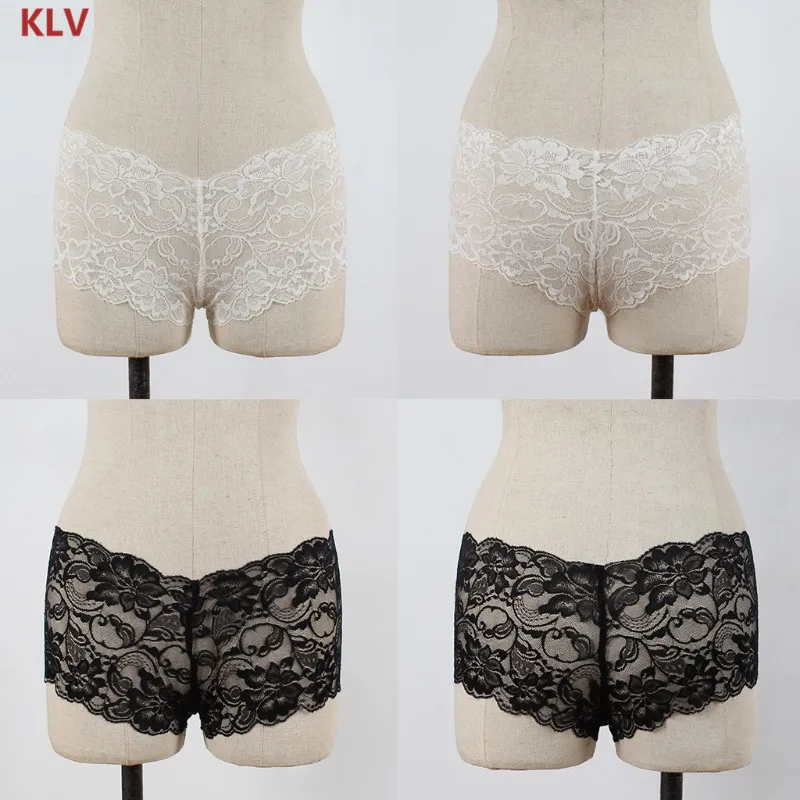 KLV/Для женщин Boyshort трусики крючком нижнее белье с цветочным кружевом Сексуальные трусы одноцветное Цвет Новый горячая Распродажа