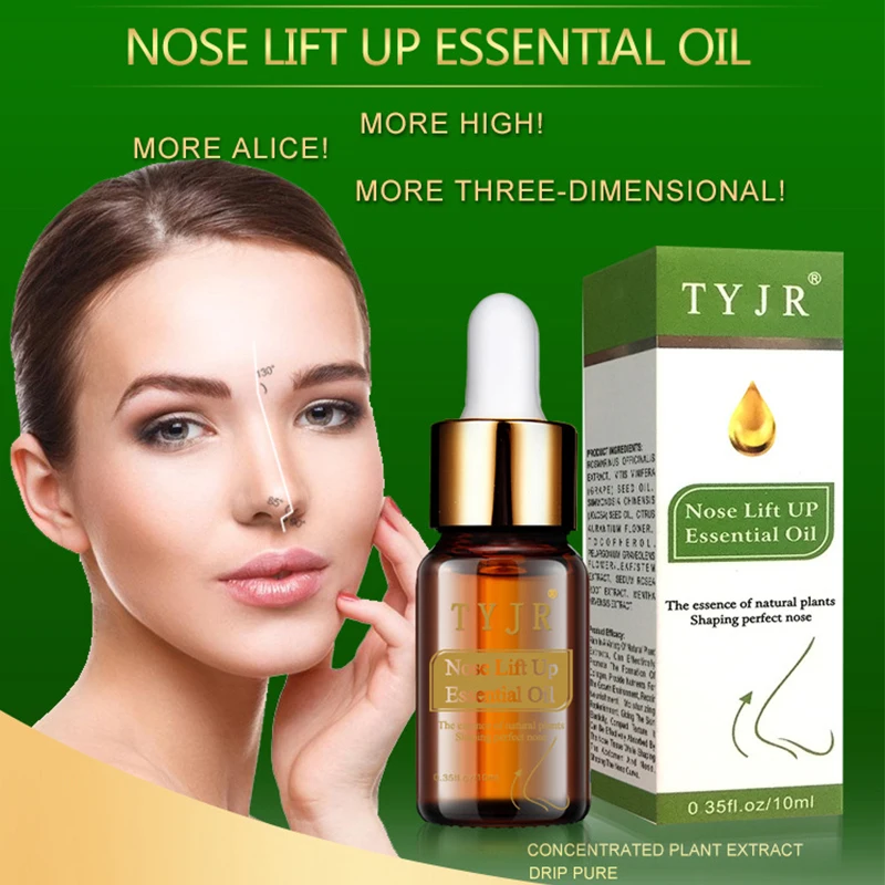 

Nose Up Heighten Rhinoplasty Essence Oil 10ml Nasal Bone Rmodeling Pure Natural Nose Care Thin Smaller Nose Effective 10ml