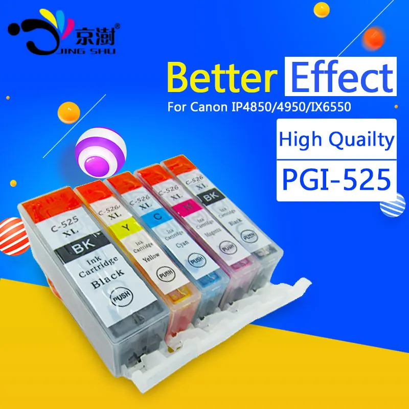 

15pcs pgi-525 cli-526 pgi 525 cli526 printer ink cartridge for canon pixma IP4850 IP4950 IX6550 MG5150 MG5250 MG5350 MX715