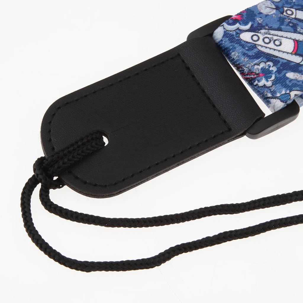 Tooyful Durable Cool Printing Pattern T/C Ukulele Shoulder Strap 4 String Guitar Belt Musical Instrument Accessory