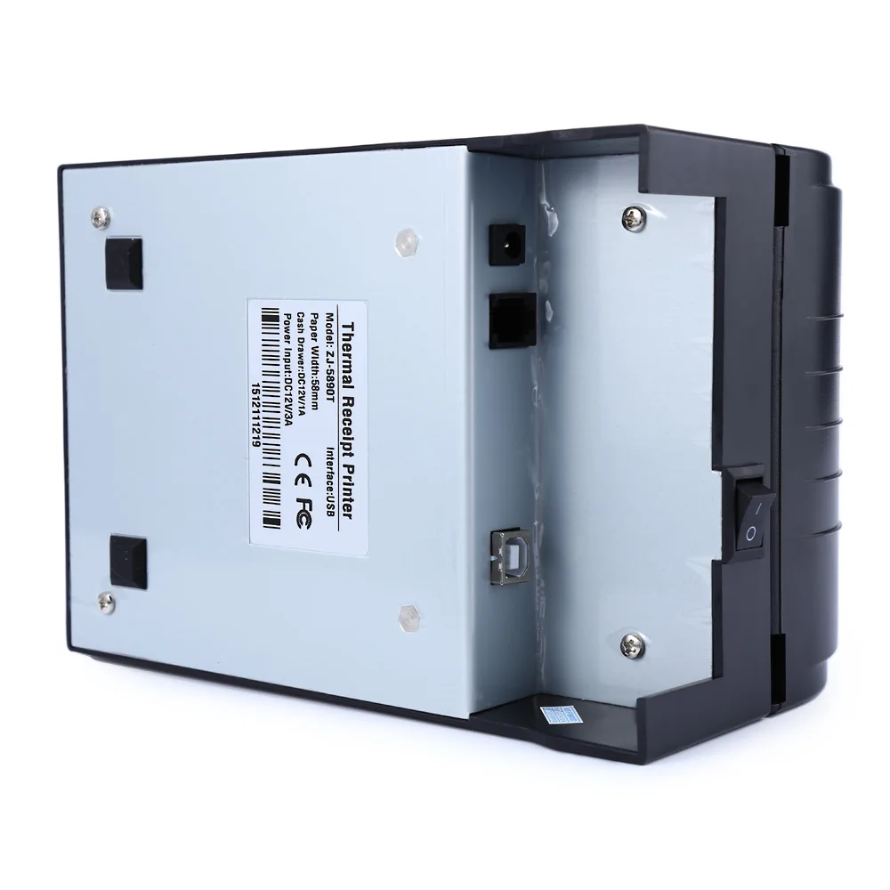 ZJIANG Zj-5890T 58 мм 90 мм/сек. Usb Термальность чековый принтер поддерживает 110V Esc/Pos Термальность прямая линия печати