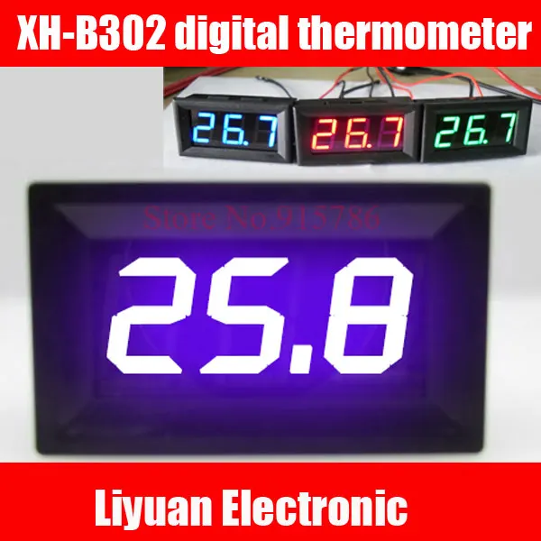 2 шт. XH-B302 цифровой термометр/термометр встроенный/цифровой дисплей датчик