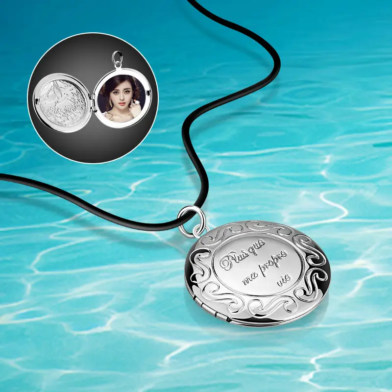 fashion romantic DIY ideas you can put photos locket 925 sterling