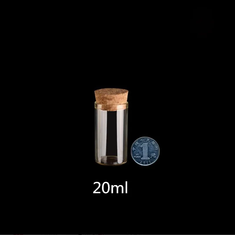 100PCS Storage Bottle Mason Jar Small Glass Vials Jars Cork Stopper Make Wish mason jar glass S025C | Дом и сад