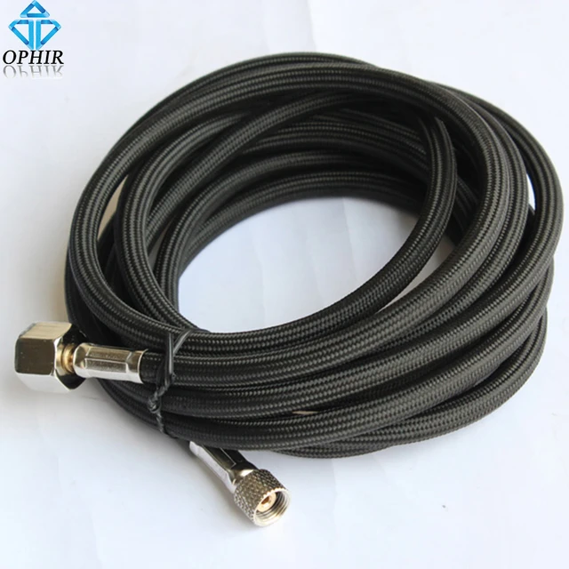 1/8-1/8 Braided Air Hose with Built-In Moisture Trap Filter (3m