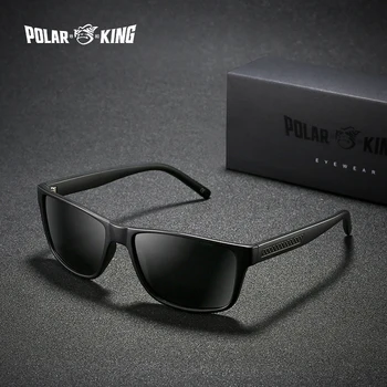 

POLARKING Brand Classic Square Plastic Polarized Men Sunglasses Oculos de sol Men's Sun Glasses Driving Fishing Plastic Eyewear