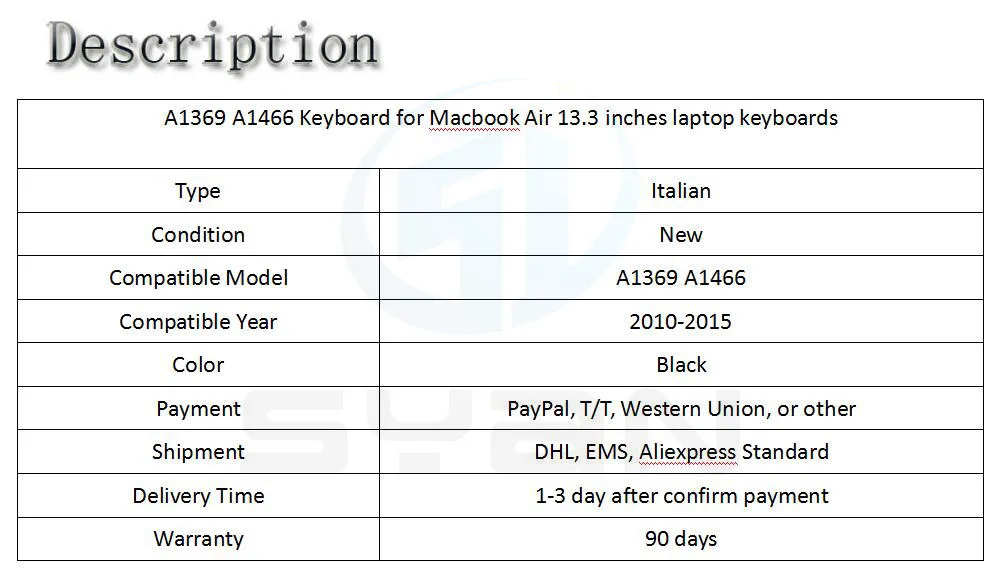 A1369 A1466 Клавиатура для ноутбука Macbook Air 13,3 дюймов ноутбук MD231 MD232 MC503 MC504 MC966 MD760 клавиатуры Фирменная Новинка 2010