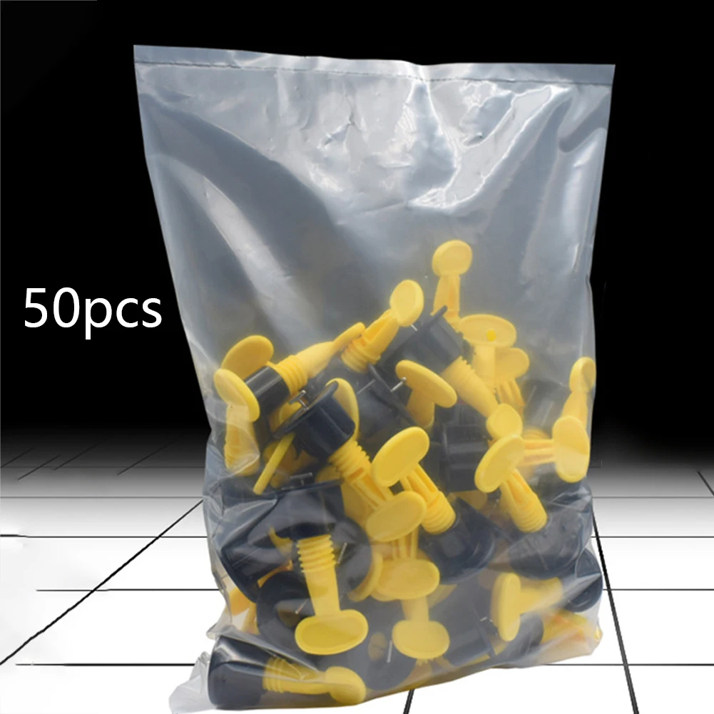 

50PCS For Tile Spacers Improve Speed Ceramic Time Saving Wear-resistance DIY Floor Reusable Leveling Tool Set Plastic Durable