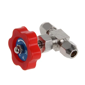 

6mm Durable Tube Nickel-Plated Brass Plug Needle Valve OD