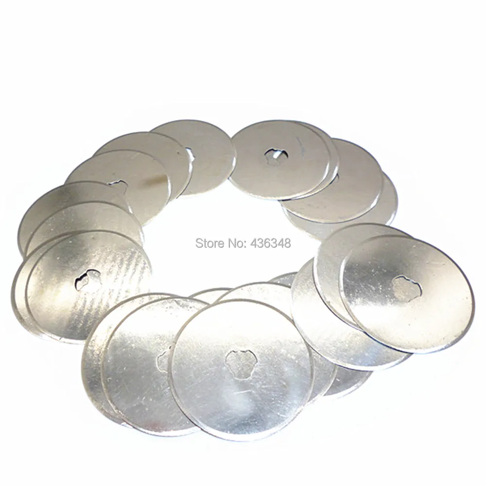 

20pcs 45mm Circular Cut Rotary Cutter Blade Paper Vinyl Fabric Patchwork Leather Sewing Quilting Tools Spare Replacement Blades