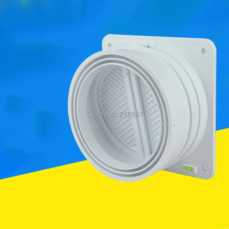 

ABS Square Base 200mm Public Flue Check Valve Non Return Backflow Prevention Anti-smoking