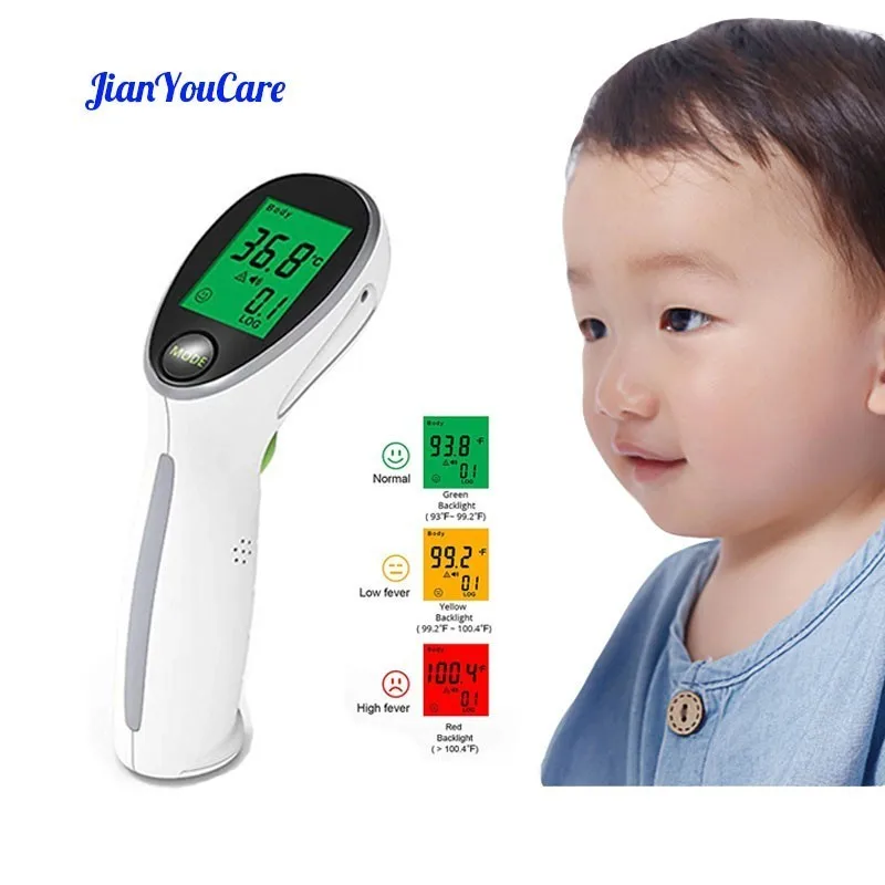 

JianYouCare Digital Infrared Thermometer Portable Temperature Gun Non-contact Laser Baby Adult Body Fever Surfaces Temperature