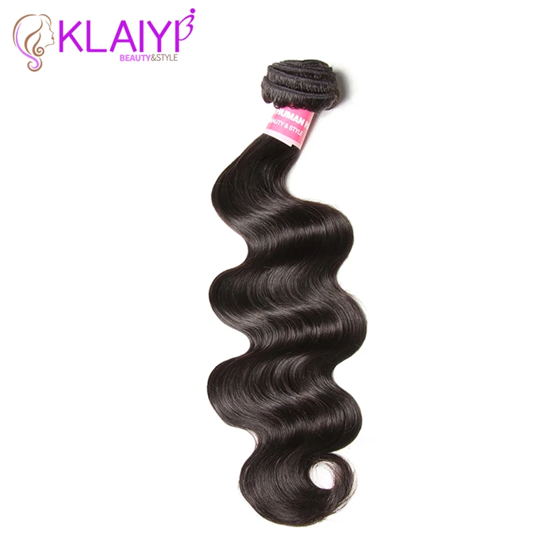 KLAIYI малазийские волосы волнистые 1 пучок натуральные черные человеческие волосы плетение пучки волосы Remy для наращивания 8-30 дюймов