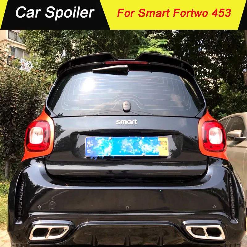 Для Mercedes Smart fortwo 453 задний спойлер на крышу высокого качества ABS праймер цвет украшение в виде хвостового крыла для Smart fortwo