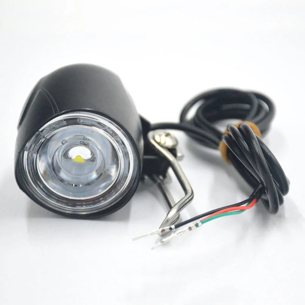 Sale e Bike LED Light 36V 48V Bike Horn Waterproof Flashlight with Horn for Electric Bike 12W Headlight Front Light Waterproof 1
